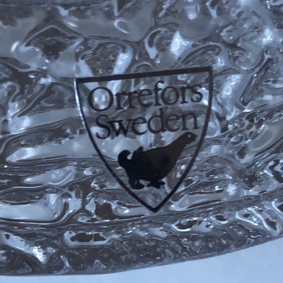 NWT Orrefors Crystal glass Discus Votive Candle saucer Holder Sweden sti… - Picture 5 of 8